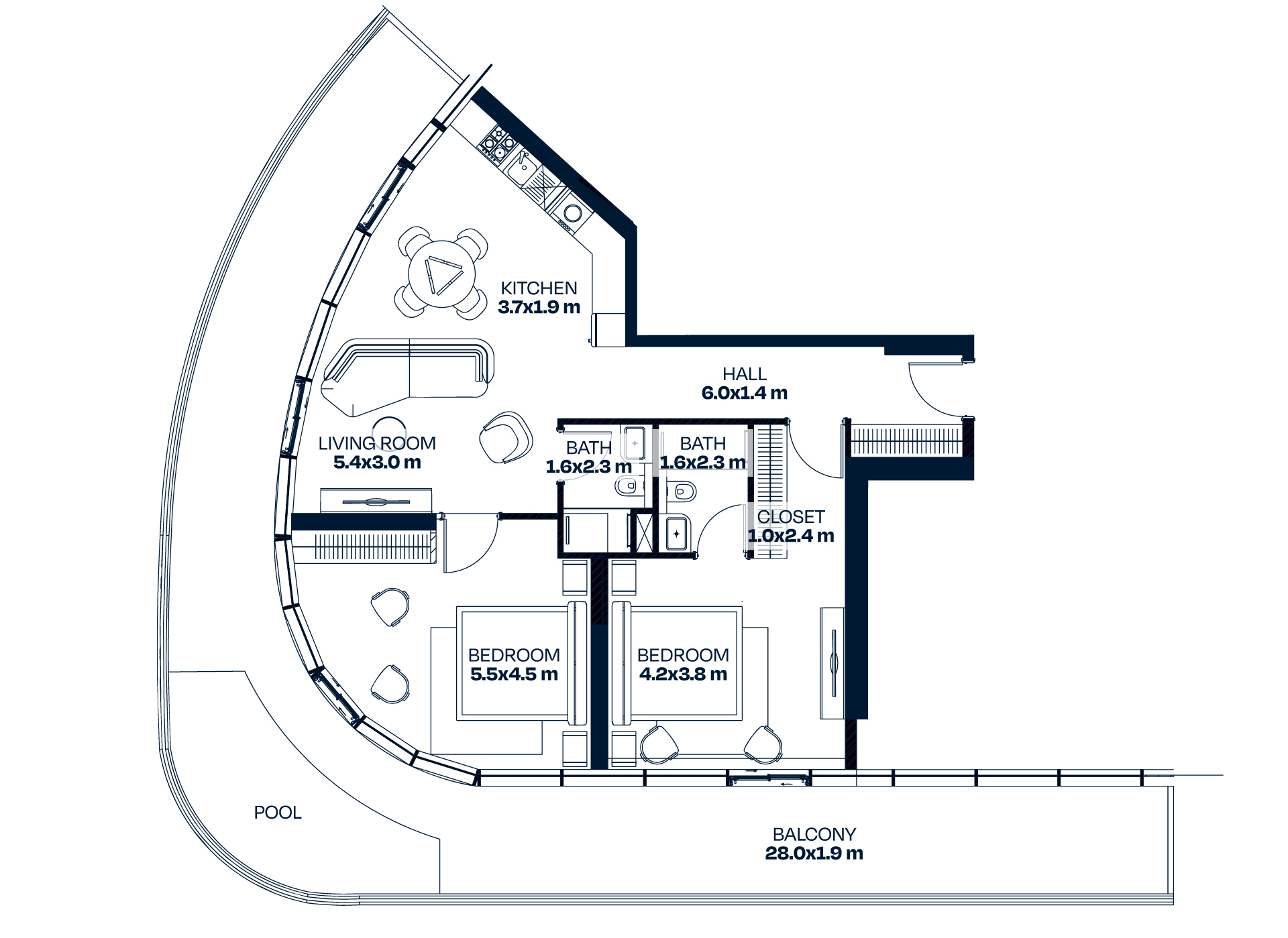2-Bedroom Apartment